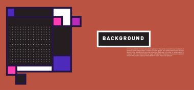 Vektör soyut renkli dikdörtgen arka plan afiş için