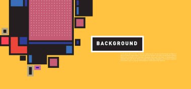 Vektör soyut renkli dikdörtgen arka plan afiş için