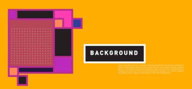 Vektör soyut renkli dikdörtgen arka plan afiş için