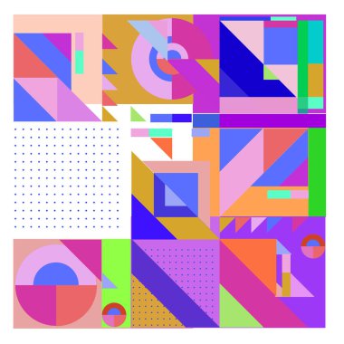 Vektör soyut geometrik renkli arka plan.