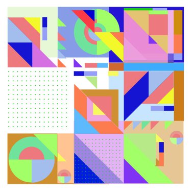 Vektör soyut geometrik renkli arka plan.