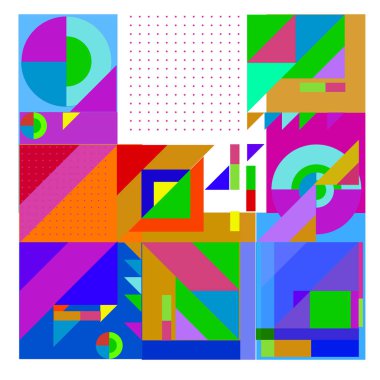 Vektör soyut geometrik renkli arka plan.