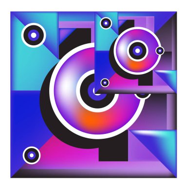 renkli dikdörtgen arka plan afiş için