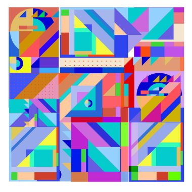 Vektör soyut geometrik renkli arka plan.