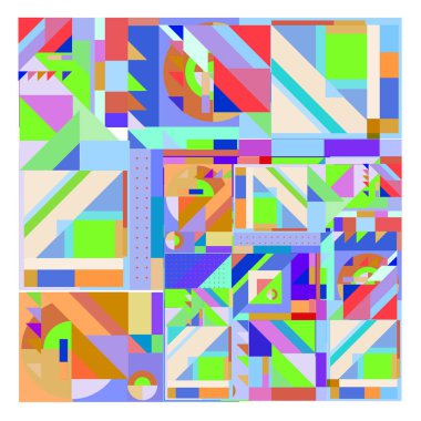 Vektör soyut geometrik renkli arka plan.