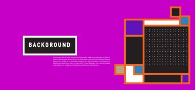 Vektör soyut renkli dikdörtgen arka plan afiş için