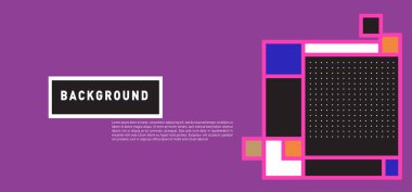 Vektör soyut renkli dikdörtgen arka plan afiş için