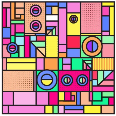 Vektör soyut geometrik renkli arka plan.