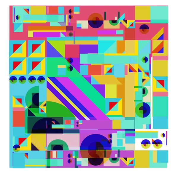 Vector Abstracte Geometrische Kleurrijke Achtergrond — Stockvector