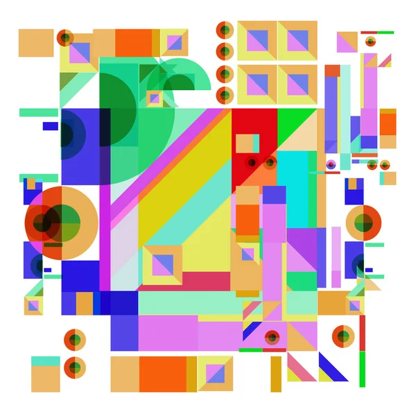 ベクトル抽象的な幾何学的なカラフルな背景 — ストックベクタ
