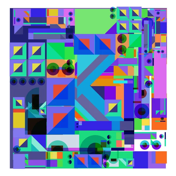 Vector Abstracte Geometrische Kleurrijke Achtergrond — Stockvector