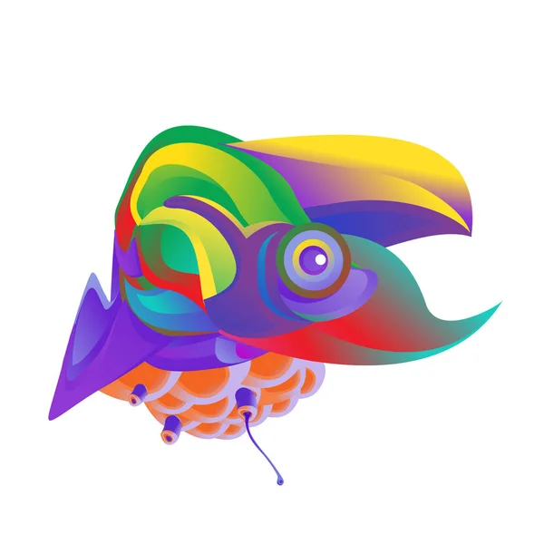 Ilustração Pássaro Vetorial Para Design Logotipo —  Vetores de Stock