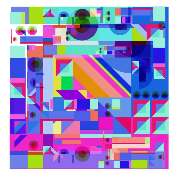 Vector Abstracte Geometrische Kleurrijke Achtergrond — Stockvector