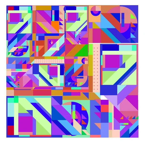 Vector Abstracte Geometrische Kleurrijke Achtergrond — Stockvector