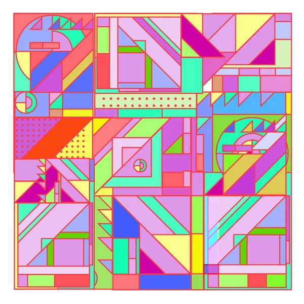 Vektor Abstrakte Geometrische Bunte Hintergrund — Stockvektor