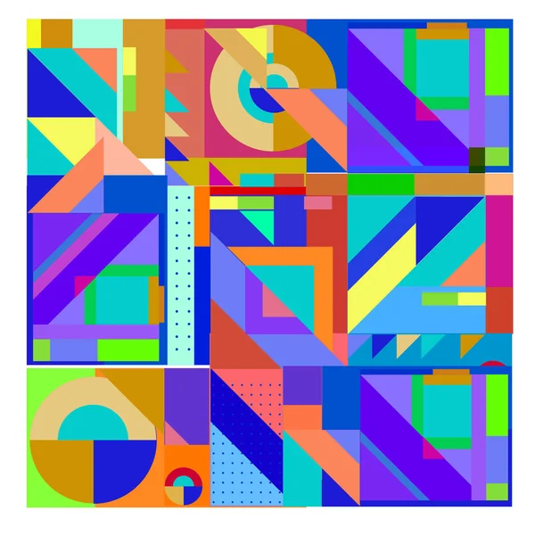 Vetor Abstrato Geométrico Colorido Fundo — Vetor de Stock