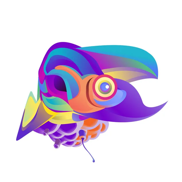 ロゴのデザインのベクトル鳥図 — ストックベクタ
