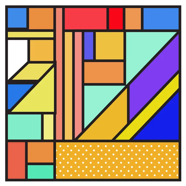 Векторный Абстрактный Геометрический Красочный Фон — стоковый вектор