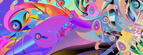 추상적인 매력적인 화려한 디자인 파일입니다 다채로운 일러스트 — 스톡 벡터
