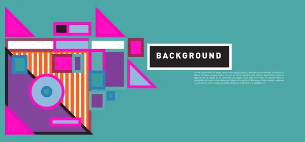 Vector Abstract Colorful Rectangle Background Banner — Stock Vector