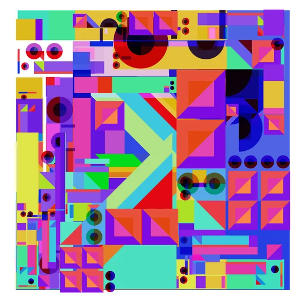 Vector Abstracte Geometrische Kleurrijke Achtergrond — Stockvector