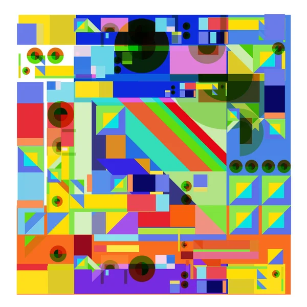 Vector Abstracte Geometrische Kleurrijke Achtergrond — Stockvector