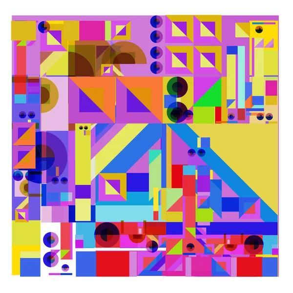 Vector Abstracte Geometrische Kleurrijke Achtergrond — Stockvector