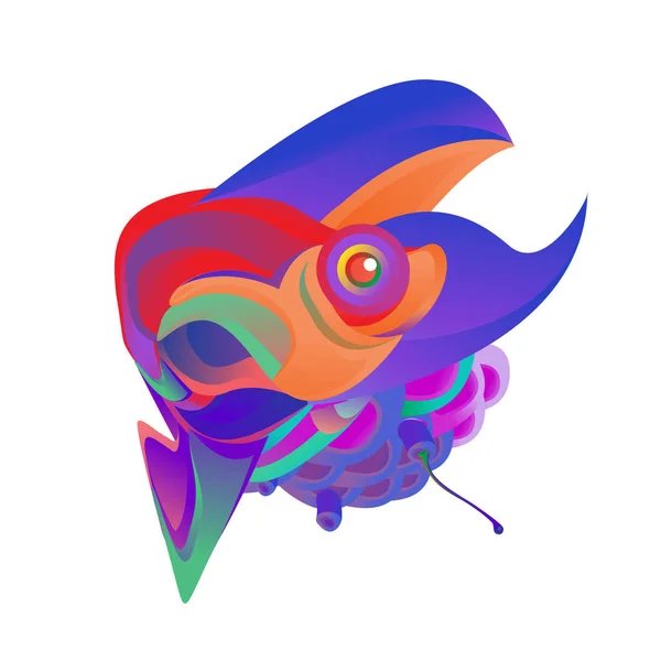 Ilustração Pássaro Vetorial Para Design Logotipo — Vetor de Stock