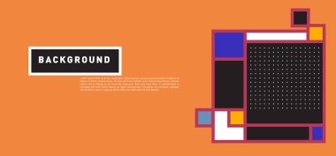 Vektör soyut renkli dikdörtgen arka plan afiş için