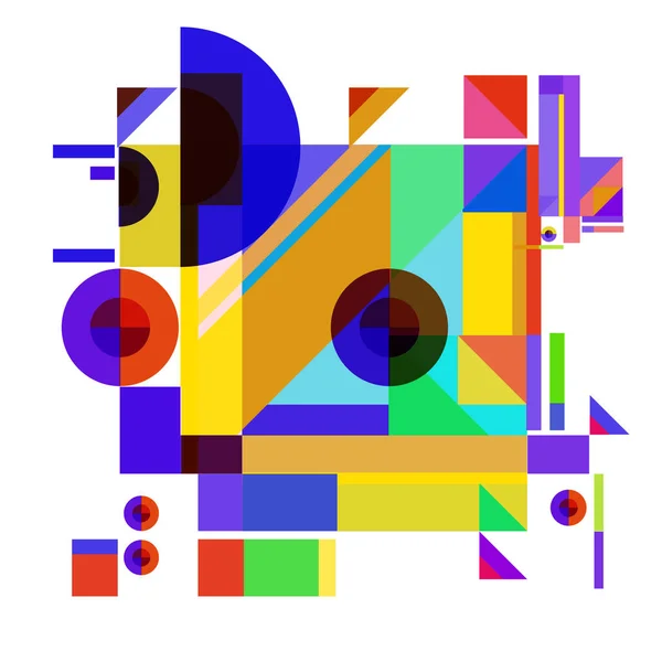 Vector Abstracto Geométrico Colorido Fondo — Archivo Imágenes Vectoriales