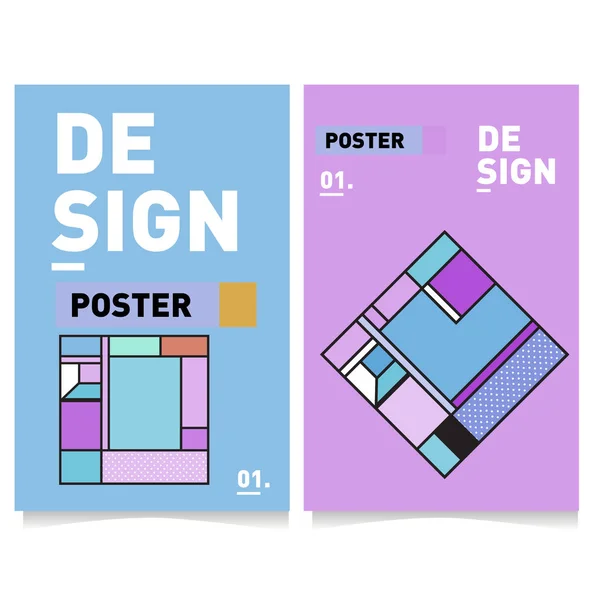 Farbenfrohe Abstrakte Geometrische Dreieck Poster Und Cover Design Minimales Geometrisches — Stockvektor