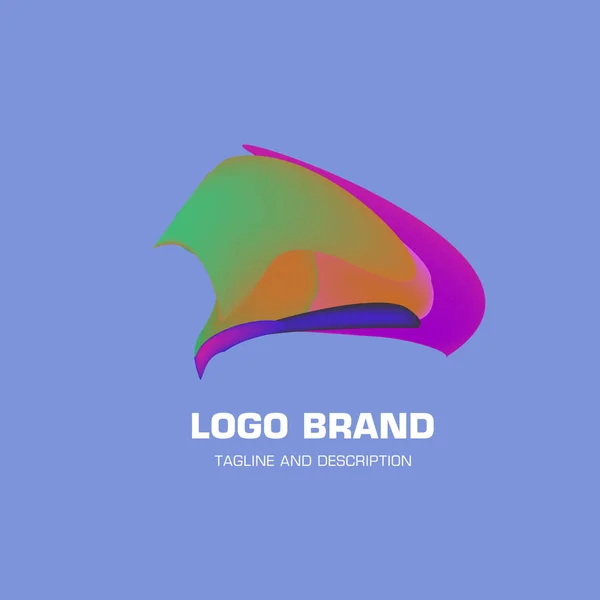 Design Logotipo Abstrato Líquido Colorido Vetorial —  Vetores de Stock