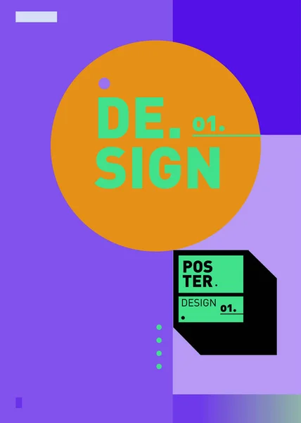 Minimalistische Vector Cover Ontwerp Cool Geometrische Verlopen Vorm Futuristische Poster — Stockvector