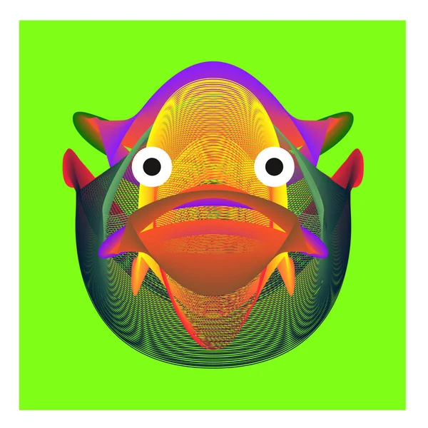 Icône Illustration Visage Animal Coloré Divers Pour Fond Écran Flux — Image vectorielle