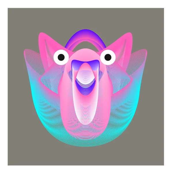 Bunte Und Verschiedene Animal Face Illustration Symbol Für Hintergrundbilder Dynamischer — Stockvektor