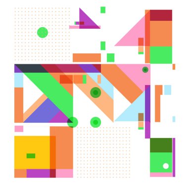 Trendy geometrik vektör çizim öğeleri ve soyut renkli dokular ile. Yaz tatil için poster, kart, broşür ve tanıtım şablon tasarlayın. Moda sanat baskı ve arka plan.