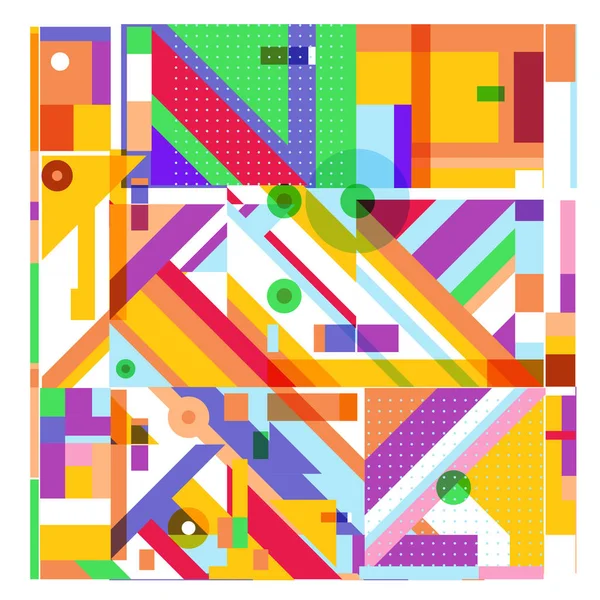 Модні Геометричні Векторні Ілюстрації Елементами Абстрактними Барвистими Текстурами Дизайн Літнього — стоковий вектор