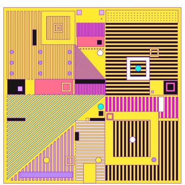 Trendy geometrik öğeleri memphis desen. Retro tarzı doku, desen ve öğeleri. Modern Soyut Tasarım