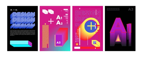 Plantilla Diseño Portada Póster Para Revista Tipografía Vectorial Moda Collage — Vector de stock