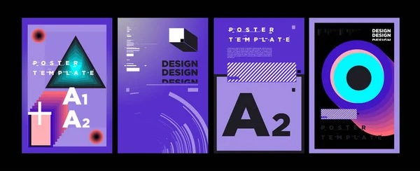 Plantilla Diseño Portada Póster Para Revista Tipografía Vectorial Moda Collage — Vector de stock