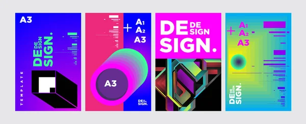 Modèle Couverture Conception Affiche Pour Magazine Typographie Vectorielle Mode Collage — Image vectorielle