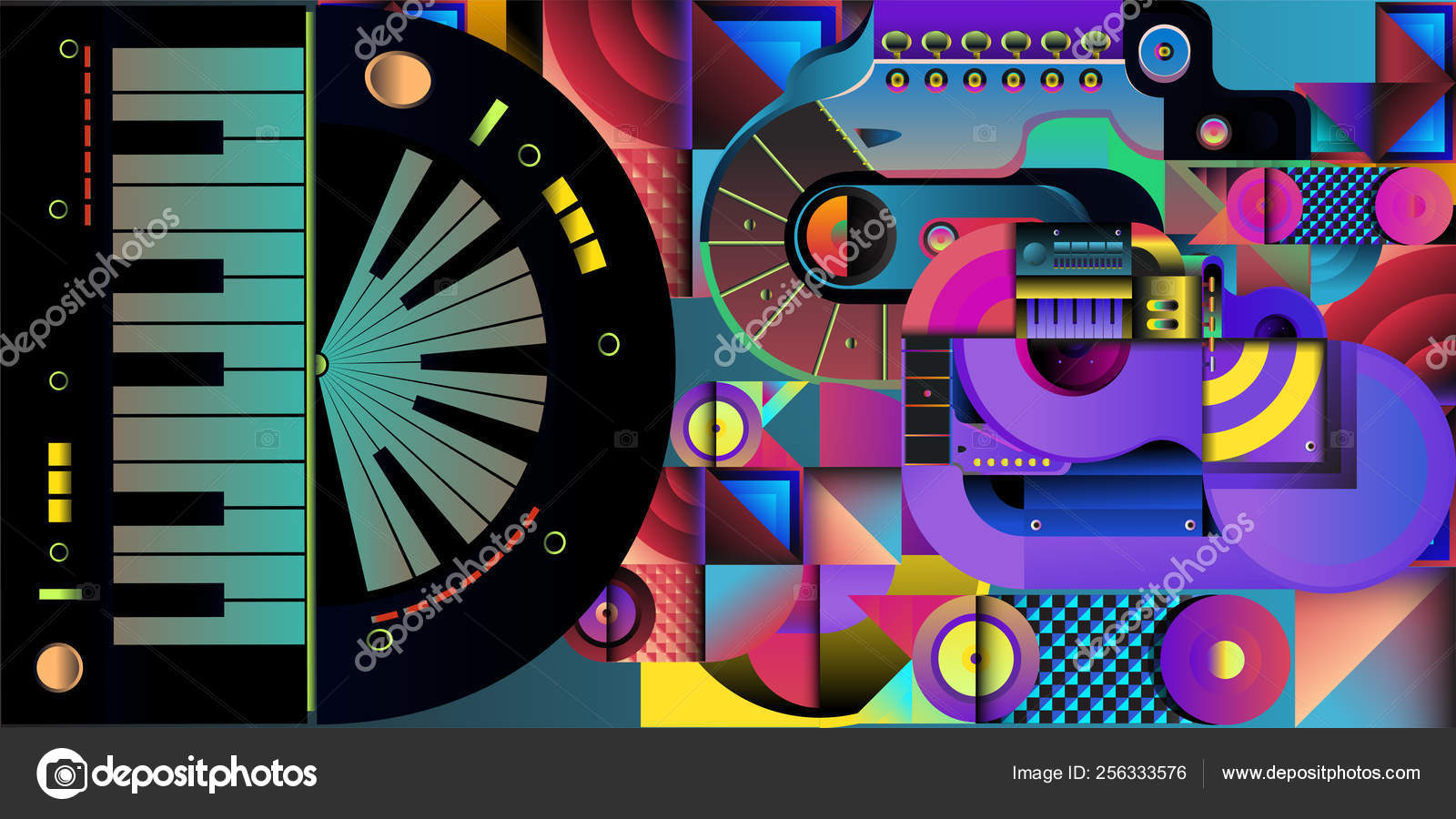 Vector Colorful International Music Day Poster Banner Vector Image By C Rebermant Vector Stock 256333576