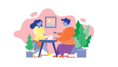 Ofiste çalışan iş adamları