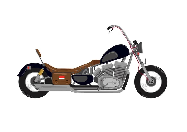 古典的なオートバイのイラストベクトル — ストックベクタ