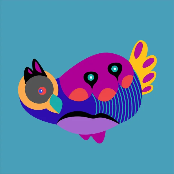 Illustration Vectorielle Oiseau Coloré Illustration Peut Utiliser Pour Logo Modèle — Image vectorielle