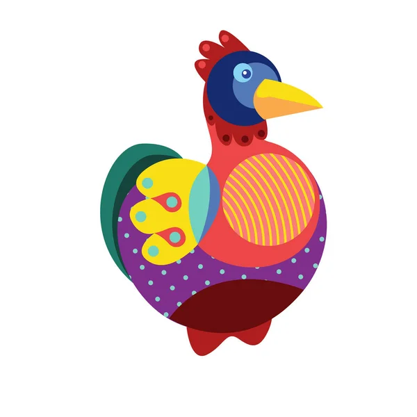 Векторна Ілюстрація Барвистий Птах Ілюстрація Може Використовуватись Логотипу Візерунка Фону — стоковий вектор
