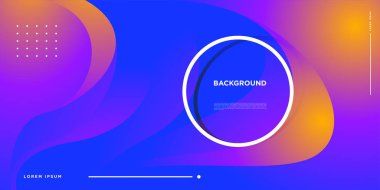 Modern renkli akışı poster. Sanat tasarım tasarım projesi. Vektör çizim 