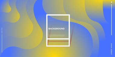 Modern renkli akışı poster. Sanat tasarım tasarım projesi. Vektör çizim 