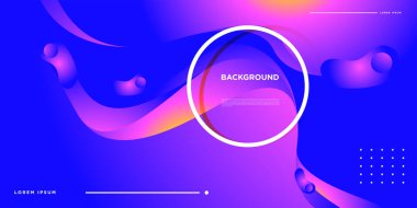 Modern renkli akışı poster. Sanat tasarım tasarım projesi. Vektör çizim 