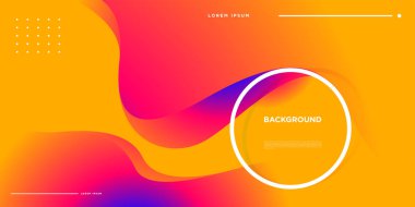 Modern renkli akışı poster. Sanat tasarım tasarım projesi. Vektör çizim 